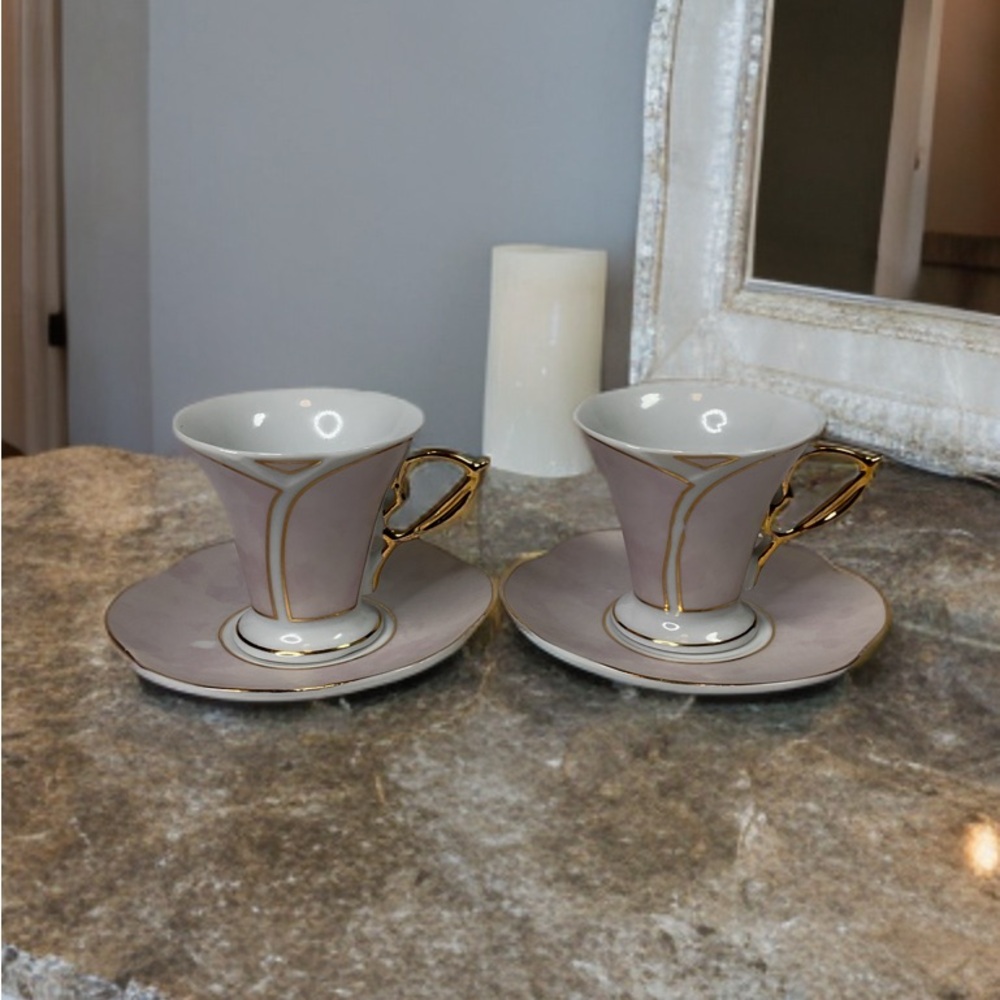 T. Bavaria Germany Design Demitasse Espresso/TeaCups set of 2